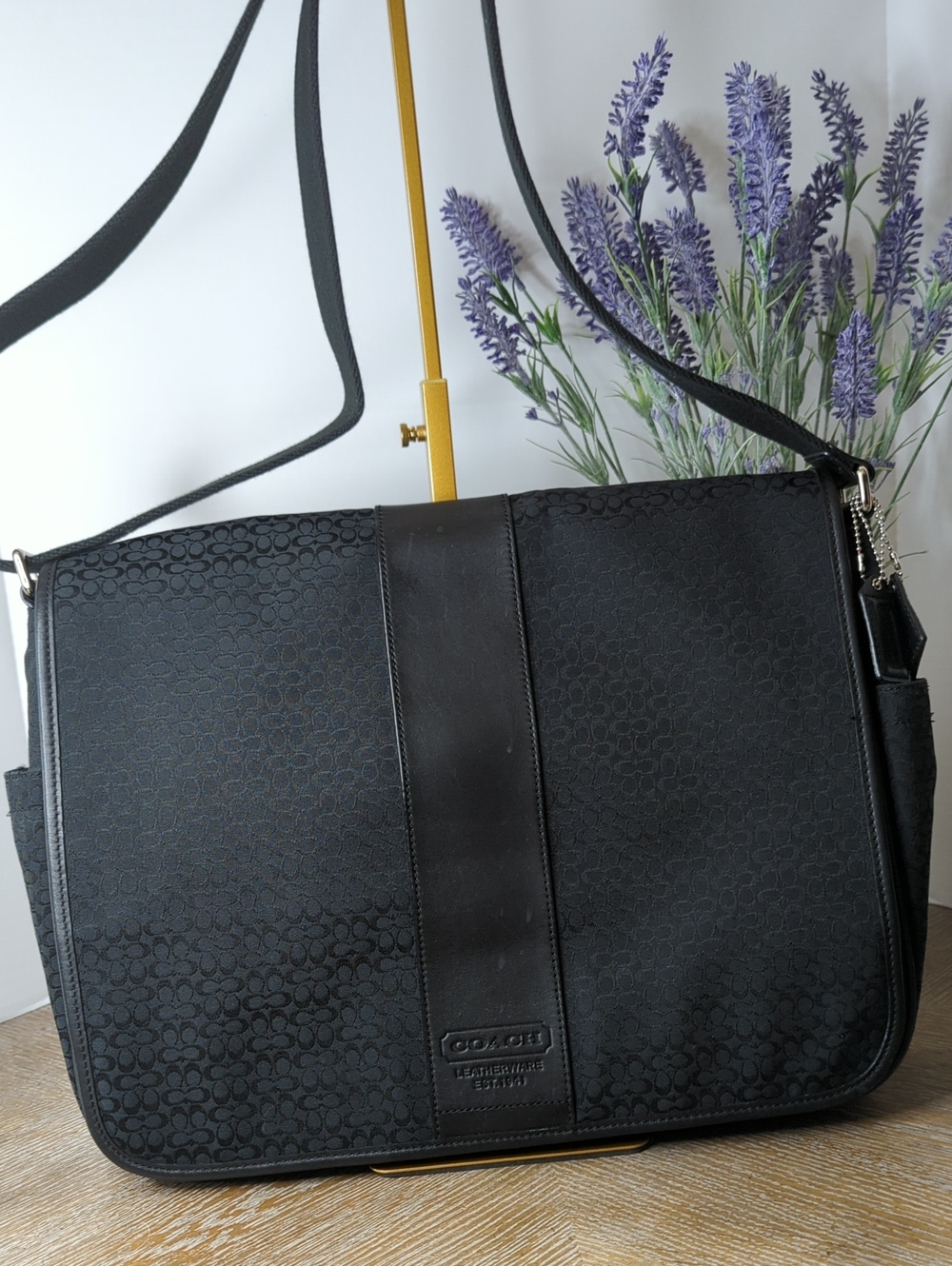 Coach Y2K Signature Hudson Commuter Messenger Bag With Original Photo Hang Tag